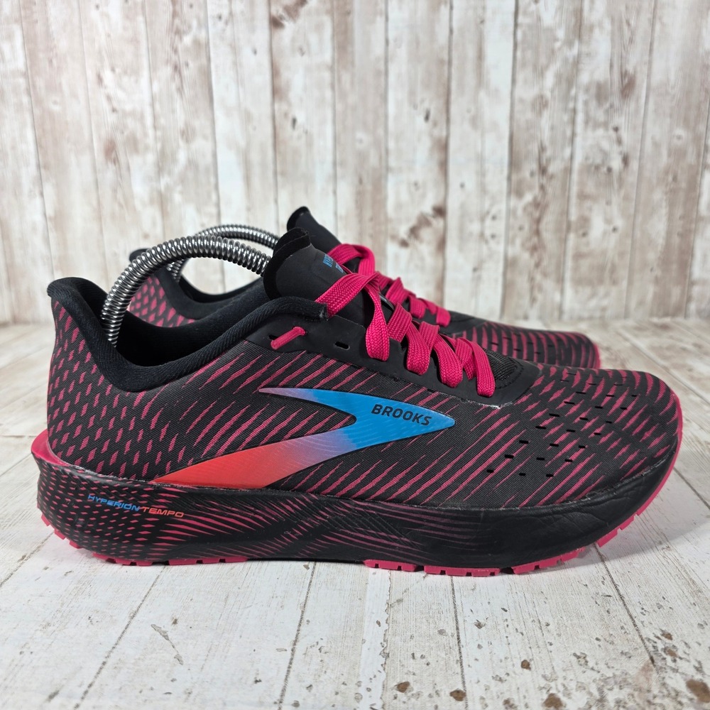 Brooks Hyperion Tempo Womens Running Shoes Black Pink 1203281B667 Size 10